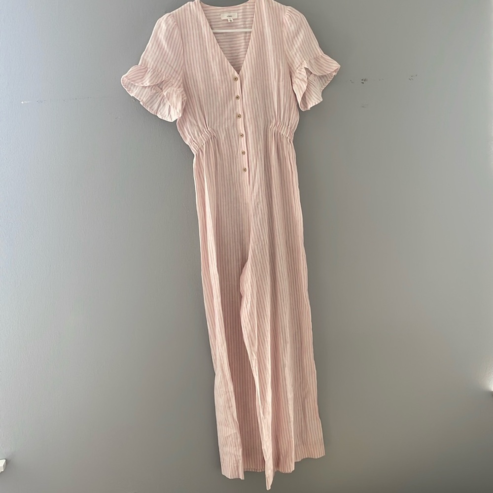 Pink Striped jumpsuit